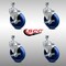 Service Caster 5 Inch SS Solid Polyurethane Swivel 10mm Threaded Stem Caster Set Brake SCC SCC-SSTS20S514-SPUS-TLB-M1015-4 - alternate 4